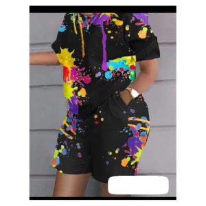 AFRI PATTERN TOP AND SHORT FOR LADIES