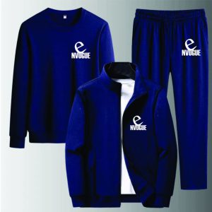 3 In 1 Combo Stylish Unisex Up & Down Envogue Jacket - Blue