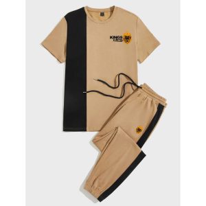 Kingskartel Kings Kartel Round Neck T-Shirt And Joggers Pant